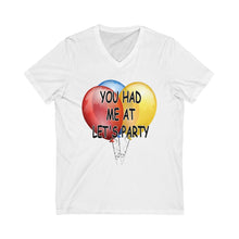 Load image into Gallery viewer, Unisex Jersey Short Sleeve V-Neck Tee