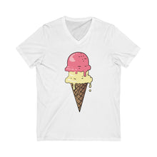 Load image into Gallery viewer, Unisex Jersey Short Sleeve V-Neck Tee