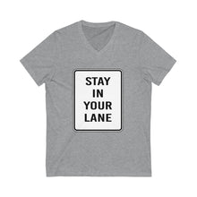 Load image into Gallery viewer, Unisex Jersey Short Sleeve V-Neck Tee