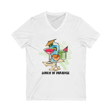 Load image into Gallery viewer, Unisex Jersey Short Sleeve V-Neck Tee