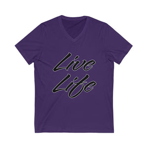 Unisex Jersey Short Sleeve V-Neck Tee